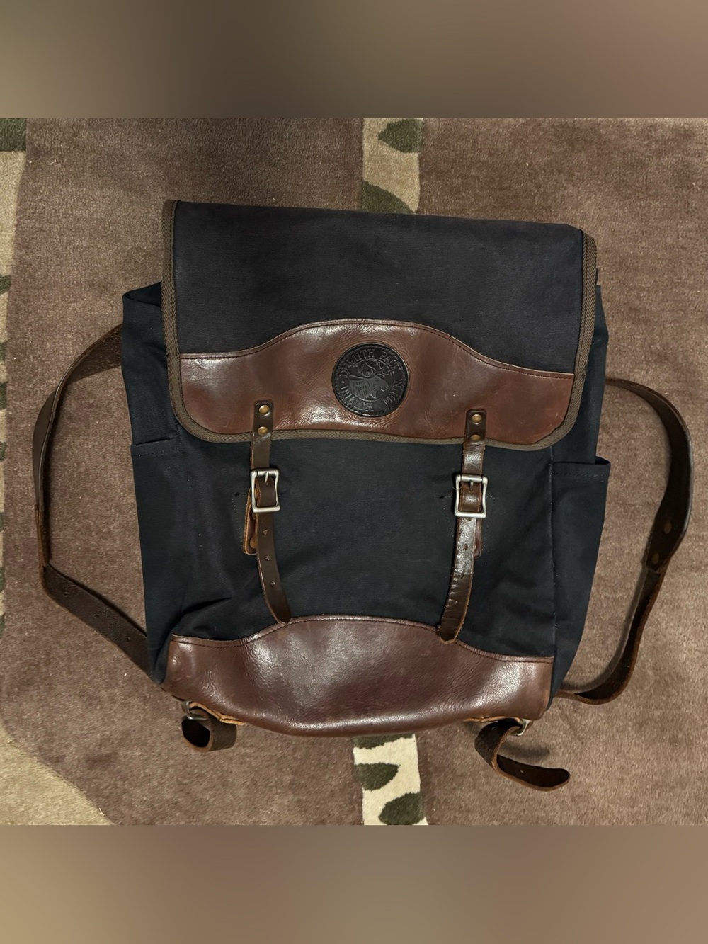 Duluth Pack Laptop Scoutmaster Deluxe Canvas & Leather Backpack Made in USA